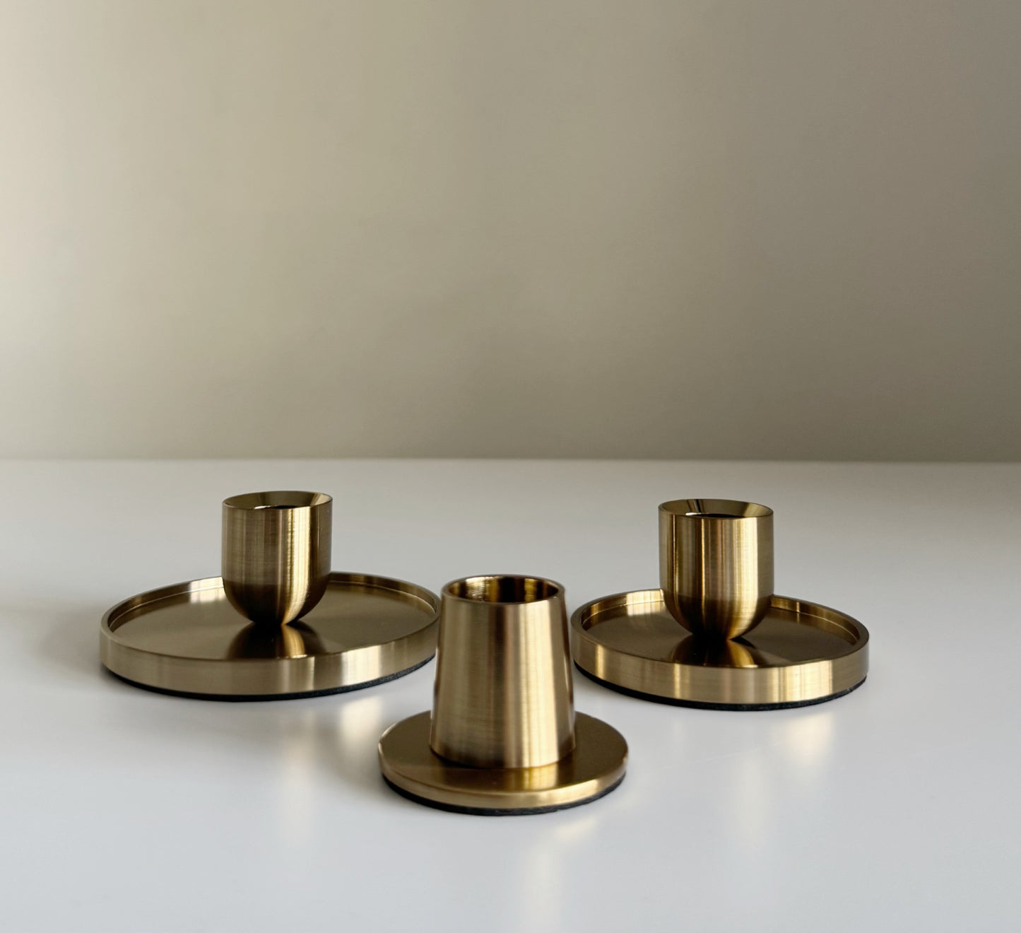 Goldie Brass Candleholders