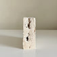 Edgy Travertine Candleholder