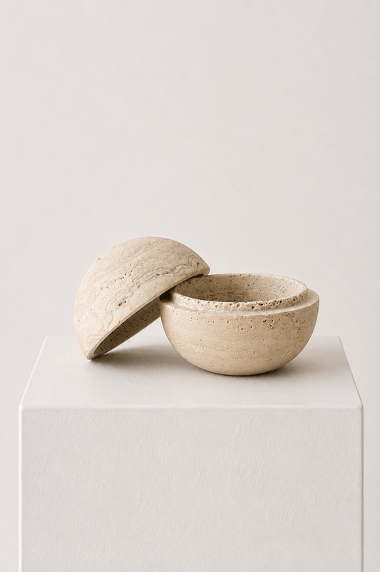 Joie Travertine Incense Burner