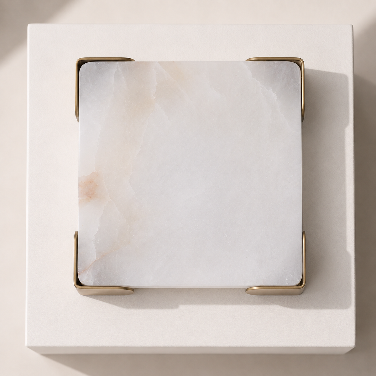 Lumière Alabaster Decorative Tray